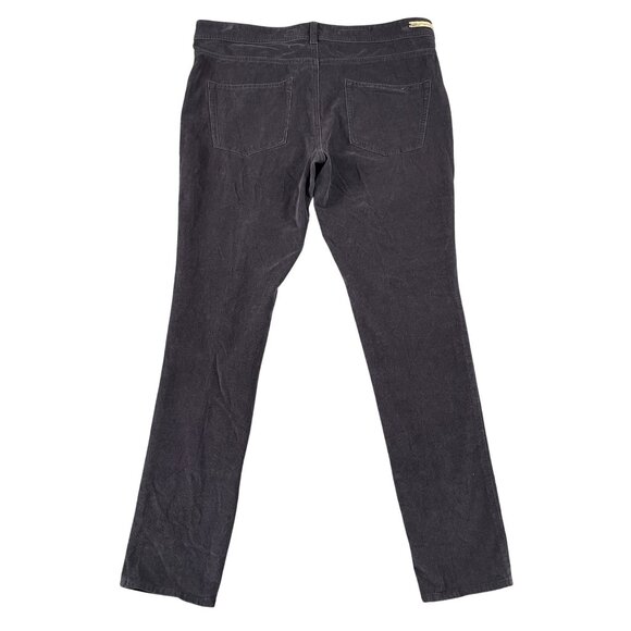 Anthropologie Pilcro Corduroy Pants Womens 34 Serif Fit Charcoal Grey - Picture 2 of 10